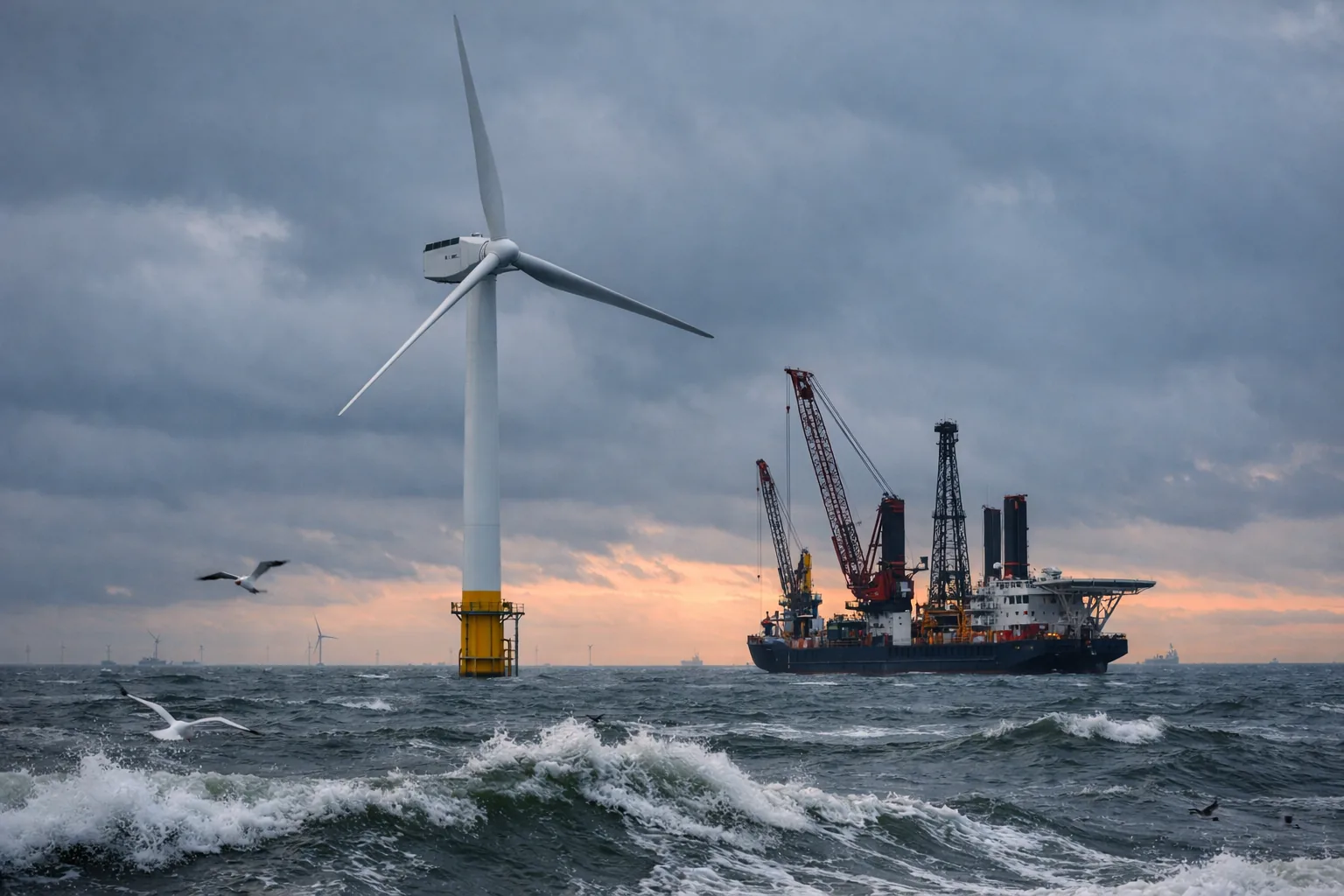RWE installs first turbine at 1.6 GW German North Sea offshore wind farm